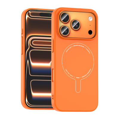 Apple iPhone 18 Pro Max Kılıf M-Safe Şarj Özellikli Kamera Korumalı Zore Elio Sert PC Kapak - 8