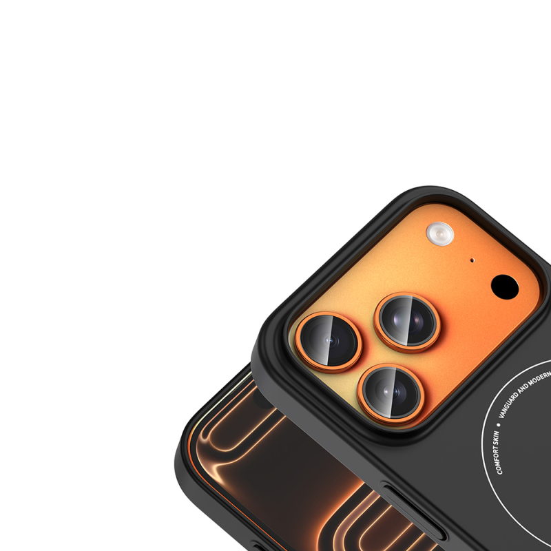 Apple iPhone 18 Pro Max Kılıf M-Safe Şarj Özellikli Kamera Korumalı Zore Elio Sert PC Kapak - 12