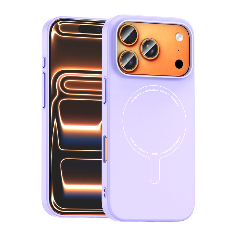 Apple iPhone 18 Pro Max Kılıf M-Safe Şarj Özellikli Kamera Korumalı Zore Elio Sert PC Kapak - 3