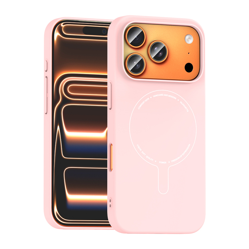 Apple iPhone 18 Pro Max Kılıf M-Safe Şarj Özellikli Kamera Korumalı Zore Elio Sert PC Kapak - 4