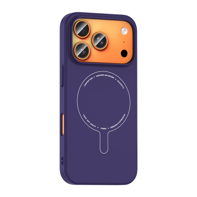Apple iPhone 18 Pro Max Kılıf M-Safe Şarj Özellikli Kamera Korumalı Zore Elio Sert PC Kapak - 17