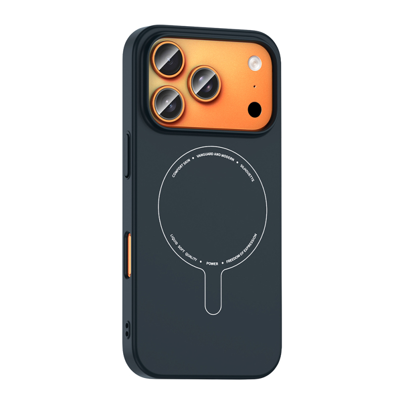 Apple iPhone 18 Pro Max Kılıf M-Safe Şarj Özellikli Kamera Korumalı Zore Elio Sert PC Kapak - 16