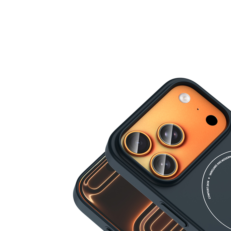 Apple iPhone 18 Pro Max Kılıf M-Safe Şarj Özellikli Kamera Korumalı Zore Elio Sert PC Kapak - 24