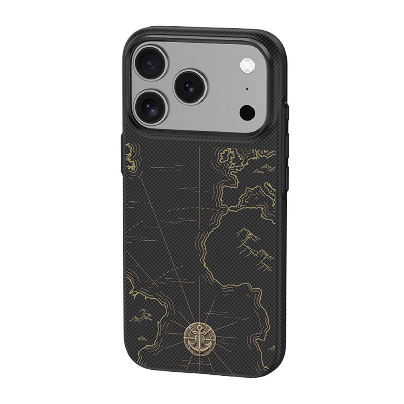 Apple iPhone 18 Pro Max Kılıf M-safe Şarj Özellikli Karbon Fiber Tasarımlı Benks ArmorEdge Air Navigator Kevlar Kapak - 7