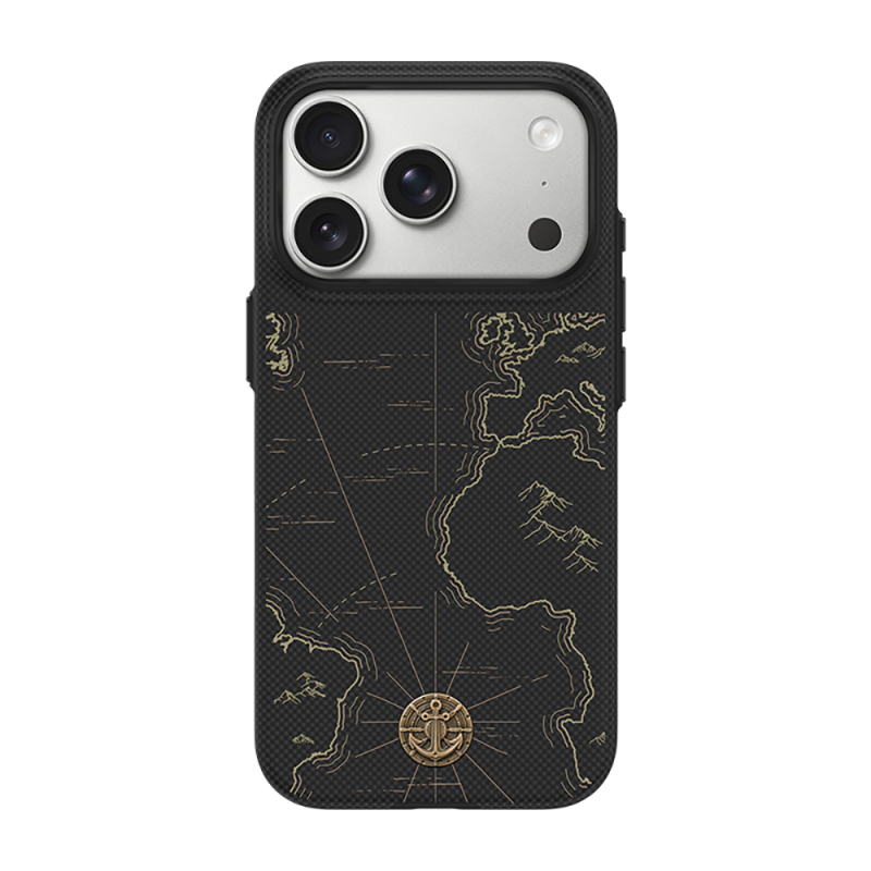 Apple iPhone 18 Pro Max Kılıf M-safe Şarj Özellikli Karbon Fiber Tasarımlı Benks ArmorEdge Air Navigator Kevlar Kapak - 1