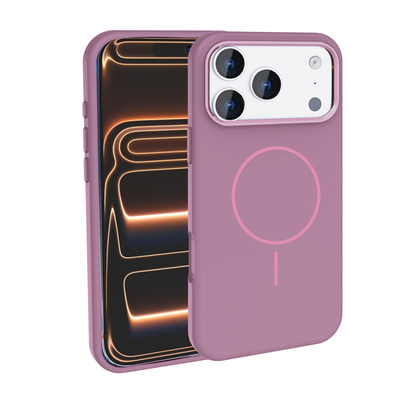 Apple iPhone 18 Pro Max Kılıf M-Safe Şarj Özellikli Metal Kamera Çerçeveli Zore Edi Silikon Kapak - 7