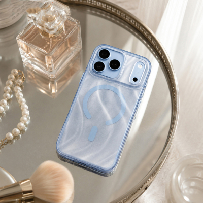 Apple iPhone 18 Pro Max Kılıf M-safe Şarj Özellikli Mutural Glow Desert Serisi Kapak - 5