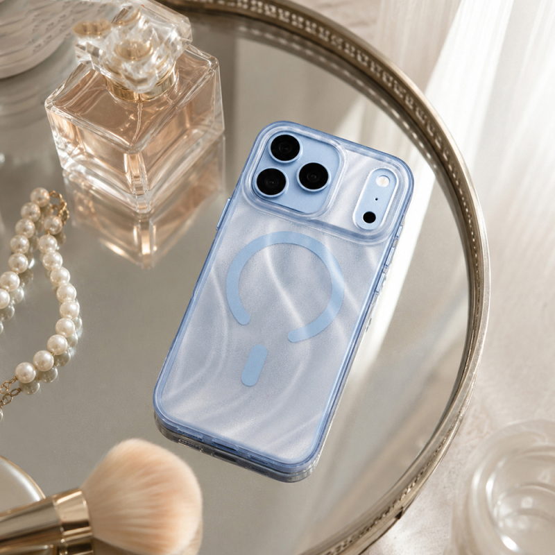 Apple iPhone 18 Pro Max Kılıf M-safe Şarj Özellikli Mutural Glow Desert Serisi Kapak - 5