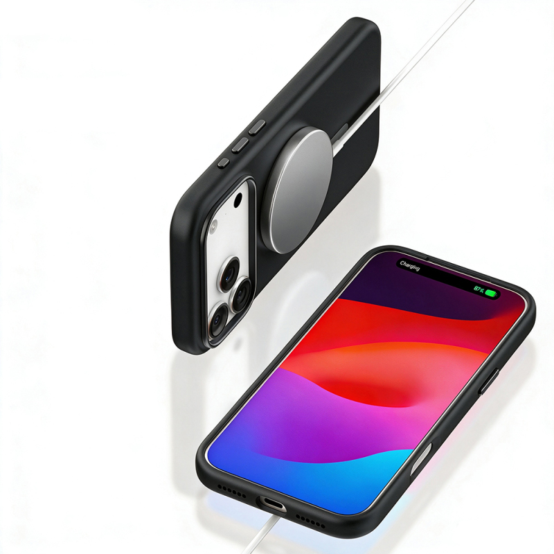 Apple iPhone 18 Pro Max Kılıf M-safe Şarj Özellikli Mutural Pure Serisi Kapak - 17