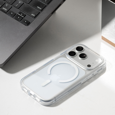 Apple iPhone 18 Pro Max Kılıf M-safe Şarj Özellikli Native Union Airbag Tasarımlı RE Clear Serisi Kapak - 7