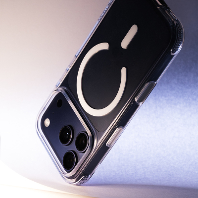 Apple iPhone 18 Pro Max Kılıf M-safe Şarj Özellikli Native Union Airbag Tasarımlı RE Clear Serisi Kapak - 8