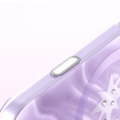 Apple iPhone 18 Pro Max Kılıf M-Safe Şarj Özellikli Orjinal Swarovski Taşlı Zore Paris Rovix Sert PC Kapak - 9