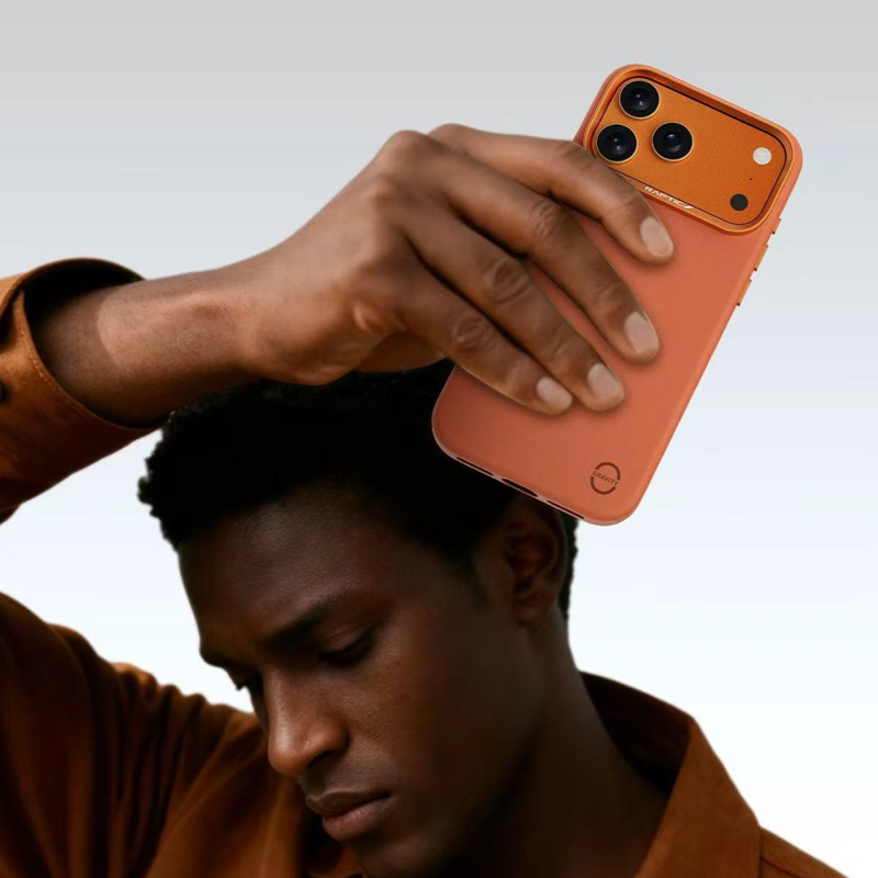 Apple iPhone 18 Pro Max Kılıf M-Safe Şarj Özellikli Polimerik Deri Raptic Urban Nano Kapak - 17