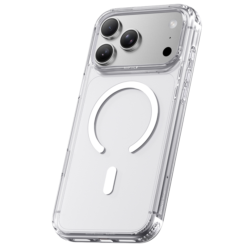 Apple iPhone 18 Pro Max Kılıf M-Safe Şarj Özellikli Raptic Air Clear Serisi Airbagli Kapak - 3