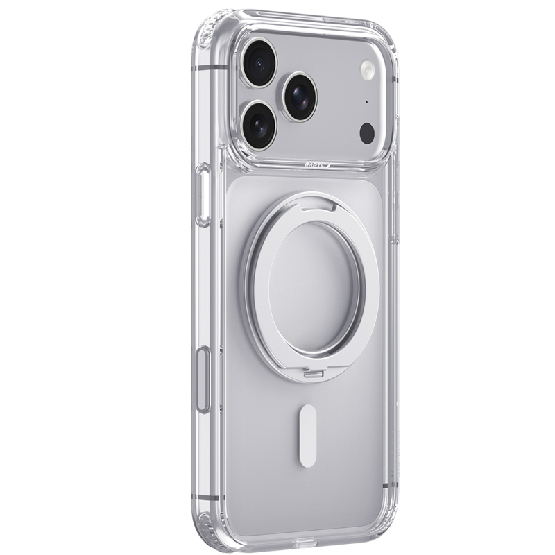 Apple iPhone 18 Pro Max Kılıf M-safe Şarj Özellikli Raptic Air Stand Serisi Aynalı Arka Yüzey Standlı Kapak - 3