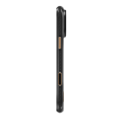 Apple iPhone 18 Pro Max Kılıf M-safe Şarj Özellikli Raptic Aramid Dual Rise Serisi 24 Ayar Altın Kaplamalı Karbon Kapak - 4