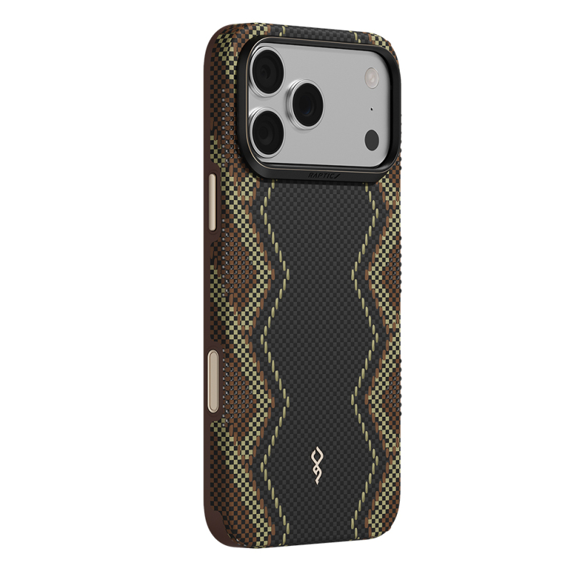 Apple iPhone 18 Pro Max Kılıf M-safe Şarj Özellikli Raptic Aramid Dual Ultra Scepter Serisi Karbon Kapak - 3