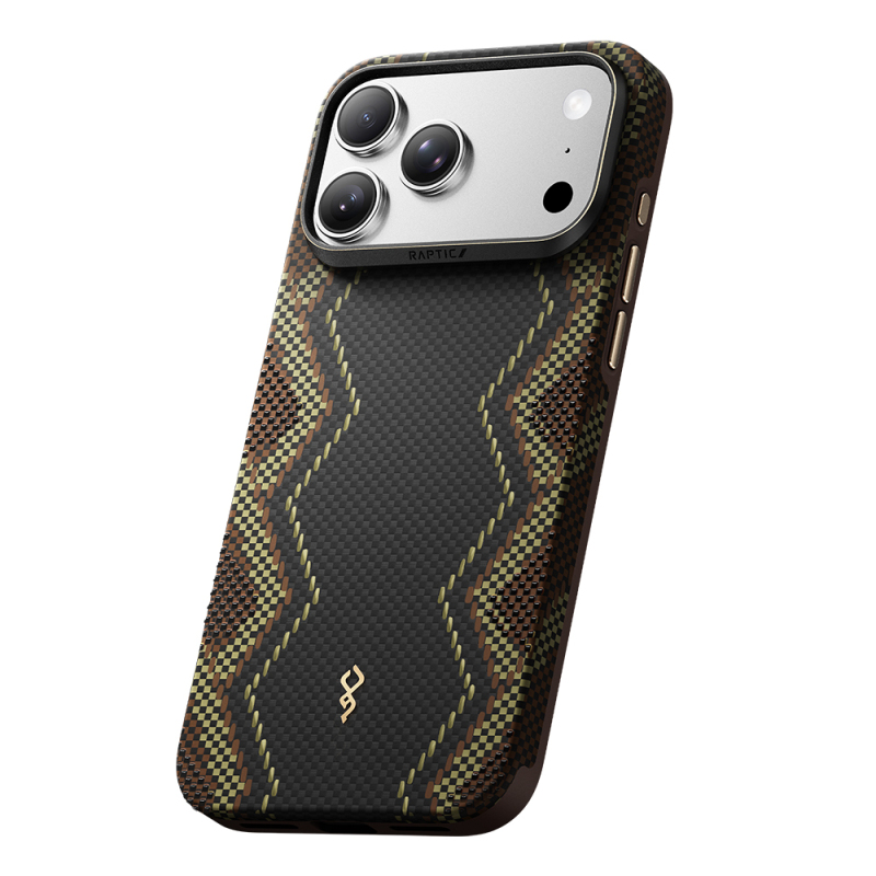 Apple iPhone 18 Pro Max Kılıf M-safe Şarj Özellikli Raptic Aramid Dual Ultra Scepter Serisi Karbon Kapak - 2