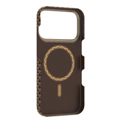 Apple iPhone 18 Pro Max Kılıf M-safe Şarj Özellikli Raptic Aramid Skin Origin Serisi Karbon Kapak - 5