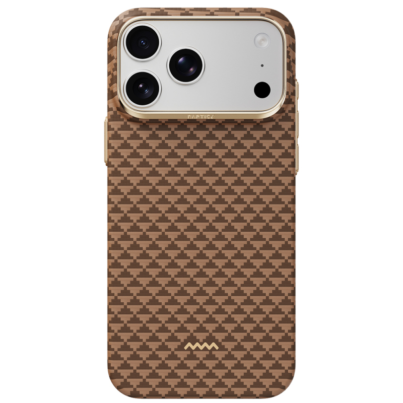 Apple iPhone 18 Pro Max Kılıf M-safe Şarj Özellikli Raptic Aramid Skin Origin Serisi Karbon Kapak - 1