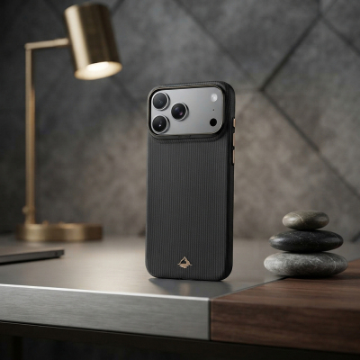 Apple iPhone 18 Pro Max Kılıf M-safe Şarj Özellikli Raptic Aramid Skin Reynis Serisi Karbon Kapak - 6