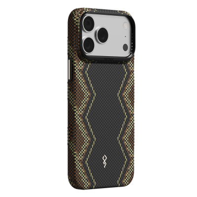 Apple iPhone 18 Pro Max Kılıf M-safe Şarj Özellikli Raptic Aramid Skin Scepter Serisi Karbon Kapak - 2