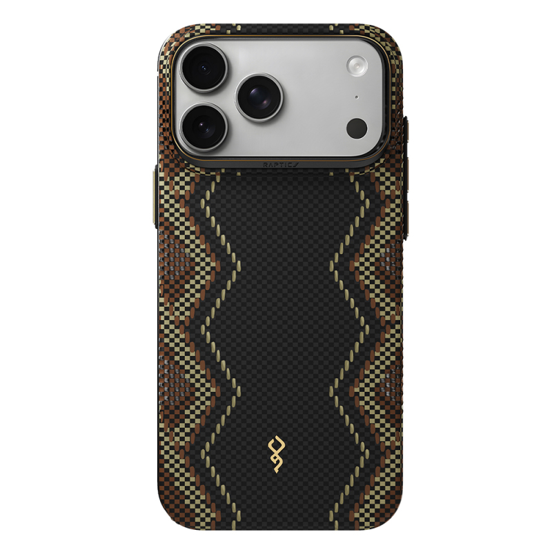 Apple iPhone 18 Pro Max Kılıf M-safe Şarj Özellikli Raptic Aramid Skin Scepter Serisi Karbon Kapak - 1