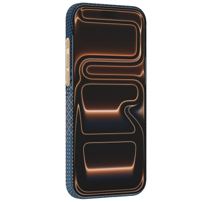 Apple iPhone 18 Pro Max Kılıf M-safe Şarj Özellikli Raptic Aramid Skin Serenity Serisi Karbon Kapak - 9