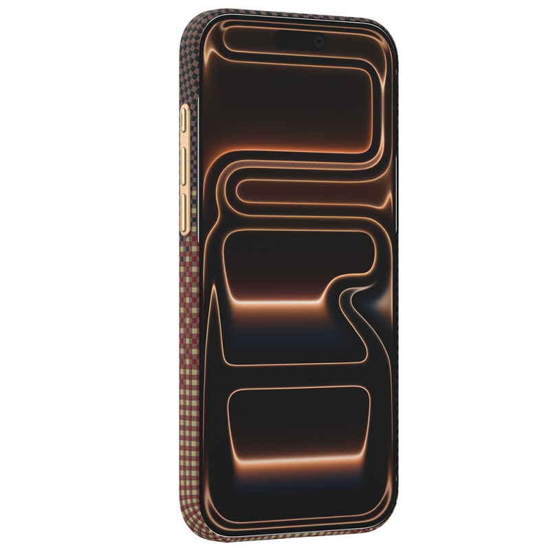 Apple iPhone 18 Pro Max Kılıf M-safe Şarj Özellikli Raptic Aramid Skin Serenity Serisi Karbon Kapak - 10