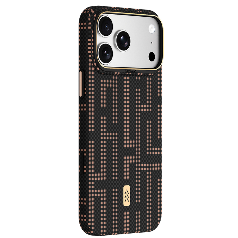 Apple iPhone 18 Pro Max Kılıf M-safe Şarj Özellikli Raptic Aramid Skin Serisi Karbon Kapak - 4