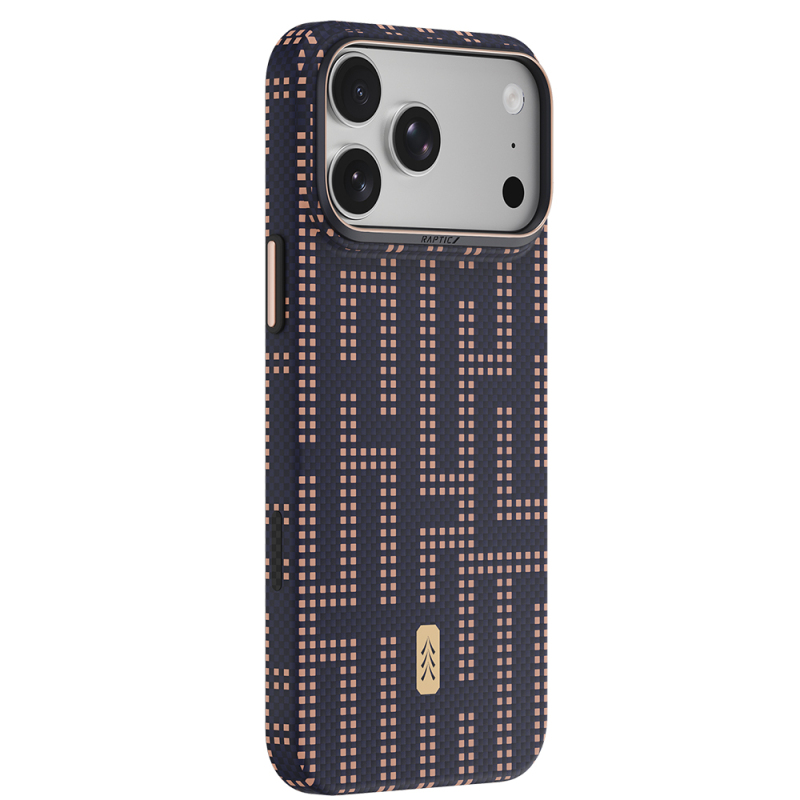 Apple iPhone 18 Pro Max Kılıf M-safe Şarj Özellikli Raptic Aramid Skin Serisi Karbon Kapak - 6