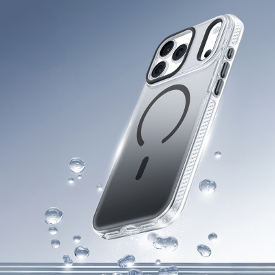 Apple iPhone 18 Pro Max Kılıf M-safe Şarj Özellikli Sararmaya Karşı Dayanıklı Mutural Icesense Serisi Kapak - 10