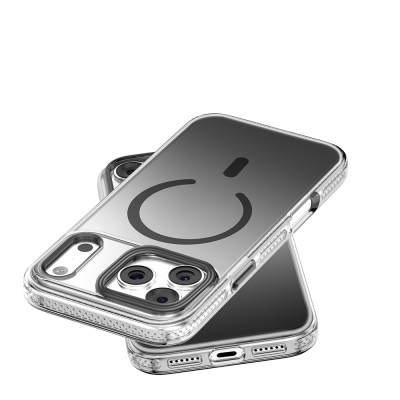 Apple iPhone 18 Pro Max Kılıf M-safe Şarj Özellikli Sararmaya Karşı Dayanıklı Mutural Icesense Serisi Kapak - 13