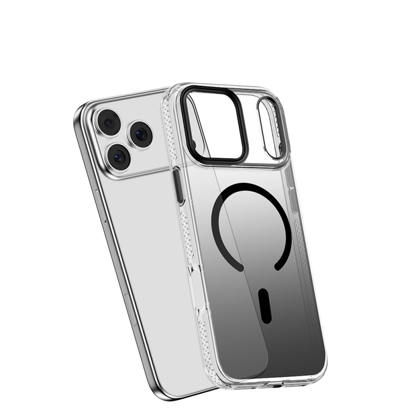 Apple iPhone 18 Pro Max Kılıf M-safe Şarj Özellikli Sararmaya Karşı Dayanıklı Mutural Icesense Serisi Kapak - 3