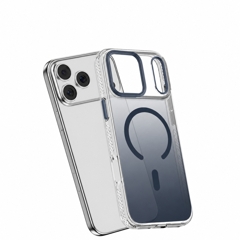 Apple iPhone 18 Pro Max Kılıf M-safe Şarj Özellikli Sararmaya Karşı Dayanıklı Mutural Icesense Serisi Kapak - 2