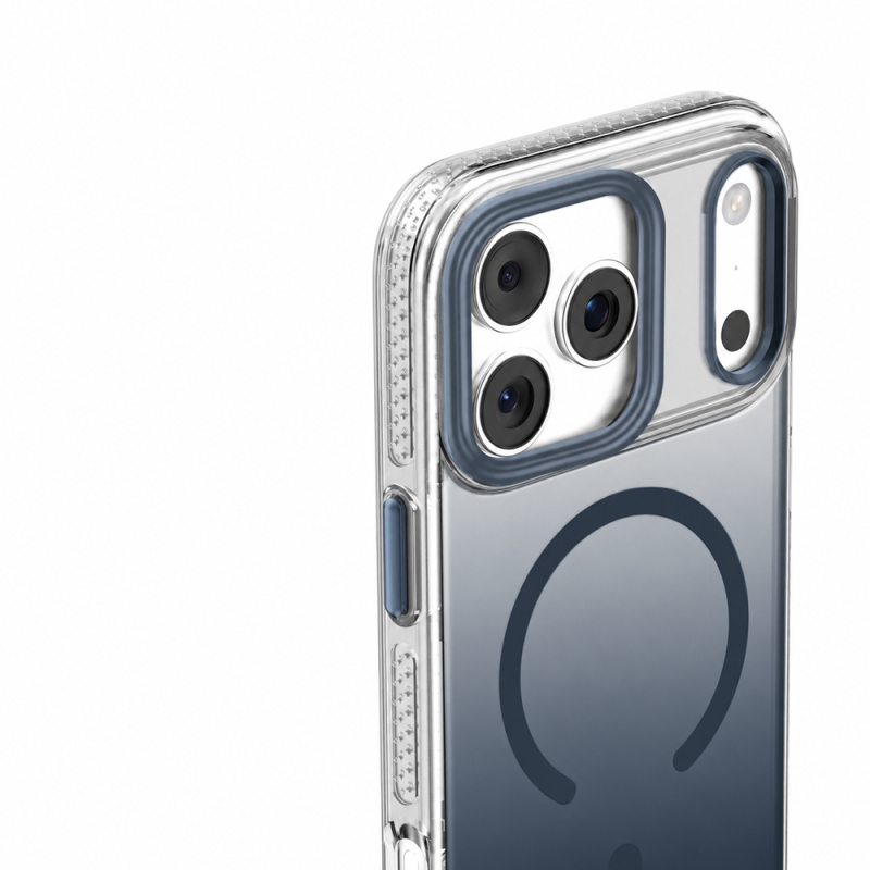 Apple iPhone 18 Pro Max Kılıf M-safe Şarj Özellikli Sararmaya Karşı Dayanıklı Mutural Icesense Serisi Kapak - 17