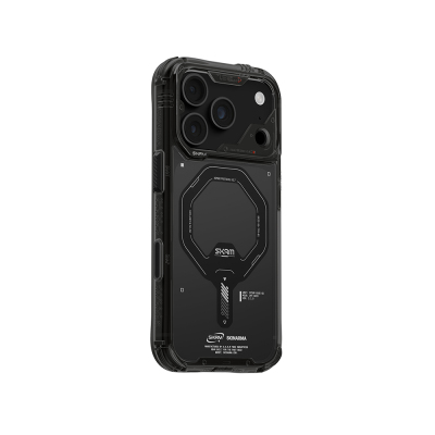 Apple iPhone 18 Pro Max Kılıf M-safe Şarj Özellikli Şeffaf Airbag Tasarımlı Skinarma Saido Mag-Charge Kapak - 3