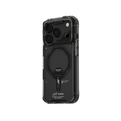 Apple iPhone 18 Pro Max Kılıf M-safe Şarj Özellikli Şeffaf Airbag Tasarımlı Skinarma Saido Mag-Charge Kapak - 4