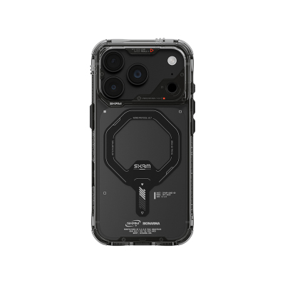 Apple iPhone 18 Pro Max Kılıf M-safe Şarj Özellikli Şeffaf Airbag Tasarımlı Skinarma Saido Mag-Charge Kapak - 2