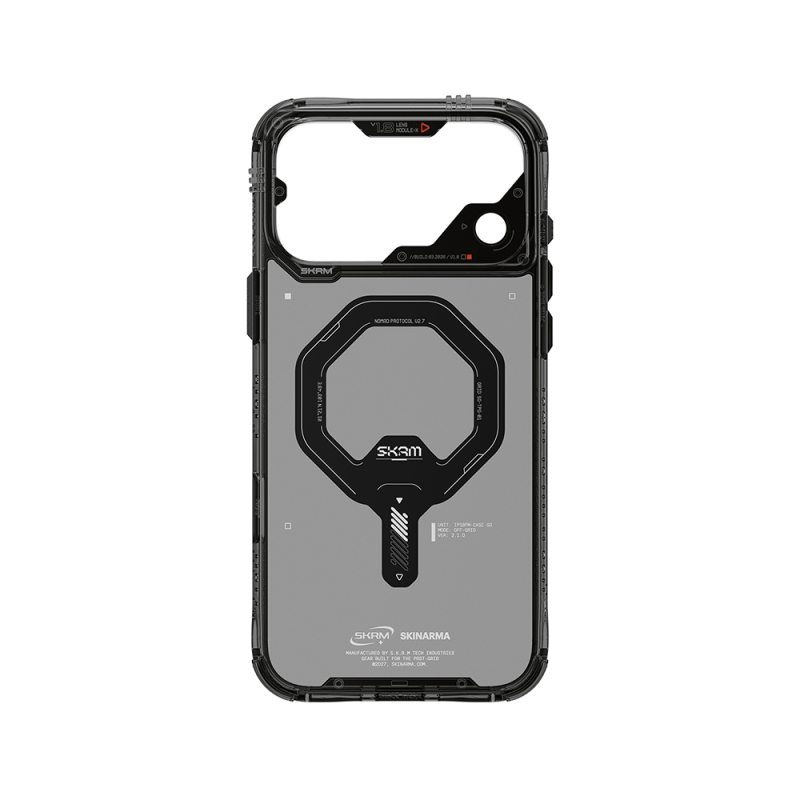 Apple iPhone 18 Pro Max Kılıf M-safe Şarj Özellikli Şeffaf Airbag Tasarımlı Skinarma Saido Mag-Charge Kapak - 10