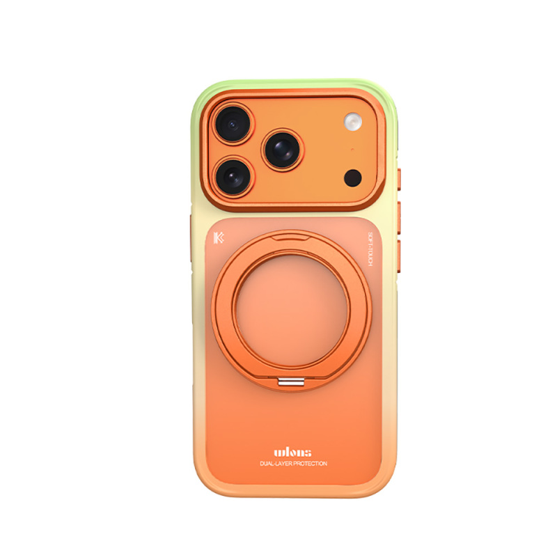 Apple iPhone 18 Pro Max Kılıf M-safe Şarj Özellikli Sert PC Wlons Arvox Standlı Kapak - 3