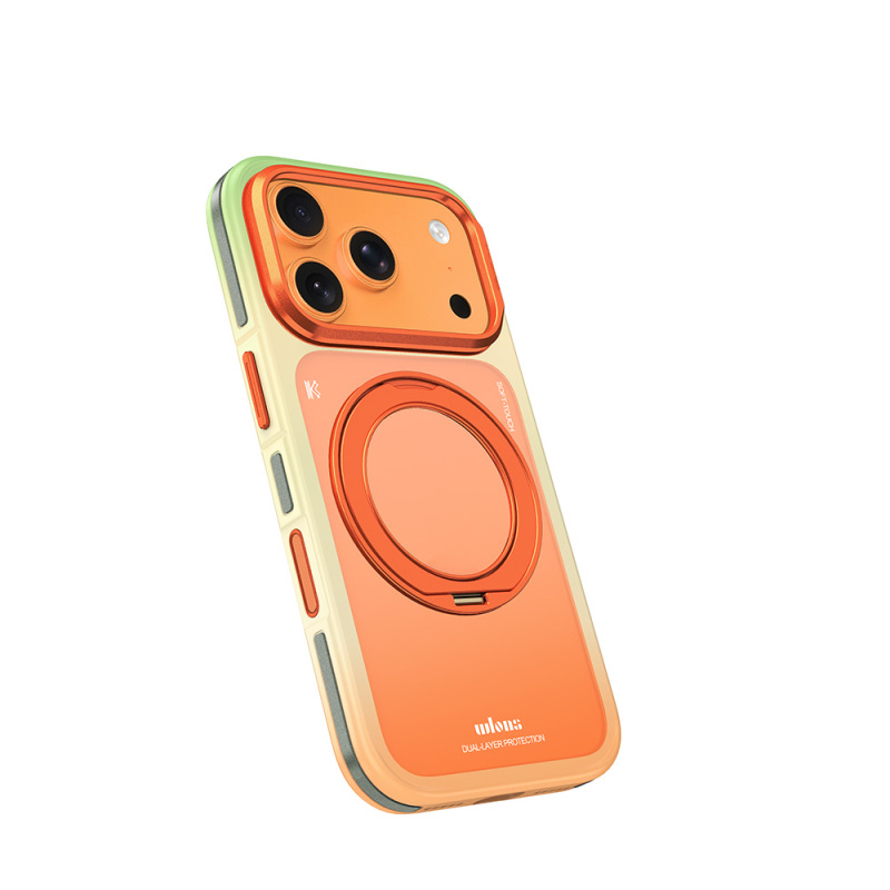 Apple iPhone 18 Pro Max Kılıf M-safe Şarj Özellikli Sert PC Wlons Arvox Standlı Kapak - 5