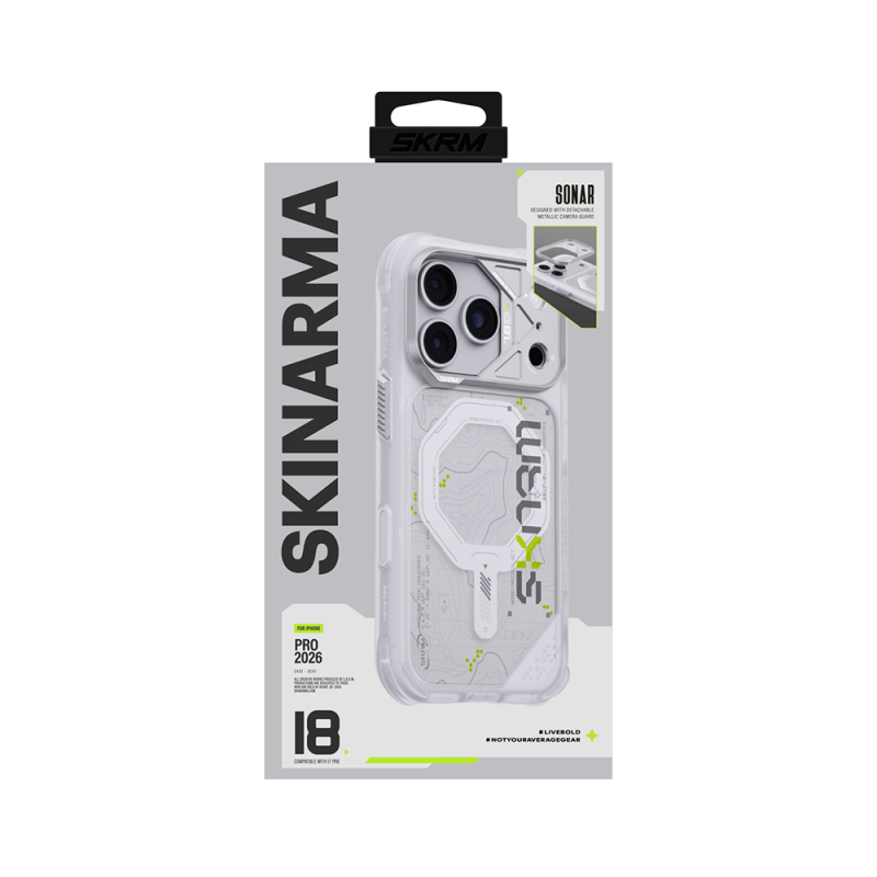 Apple iPhone 18 Pro Max Kılıf M-safe Şarj Özellikli Skinarma Sonar Kapak - 6