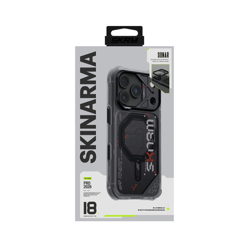 Apple iPhone 18 Pro Max Kılıf M-safe Şarj Özellikli Skinarma Sonar Kapak - 24