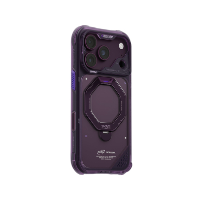 Apple iPhone 18 Pro Max Kılıf M-safe Şarj Özellikli Standlı Skinarma Saturn Kapak - 1