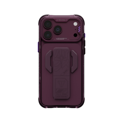 Apple iPhone 18 Pro Max Kılıf M-safe Şarj Özellikli Teknoloji Desenli Skinarma Helio CE Mag Charge Standlı Kapak - 18