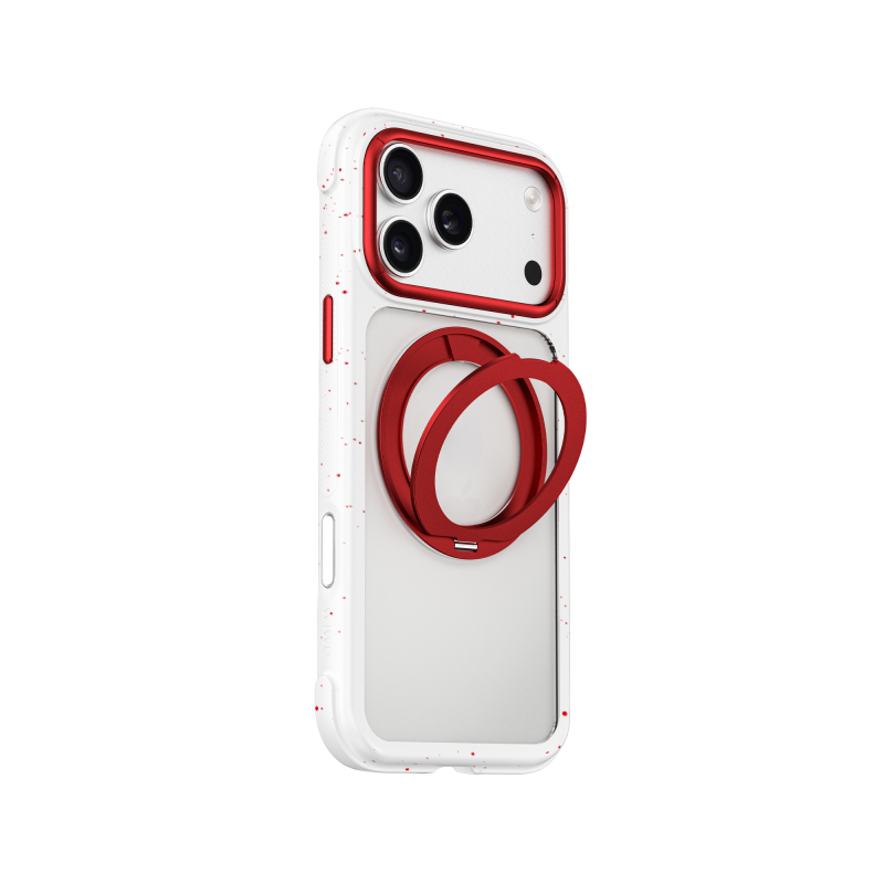 Apple iPhone 18 Pro Max Kılıf M-safe Şarj Özellikli Wiwu AA-203 AeroArmor Ultra Serisi Airbag Tasarımlı Standlı Kapak - 2