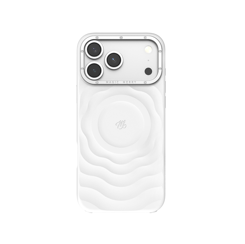 Apple iPhone 18 Pro Max Kılıf M-safe Şarj Özellikli Wiwu Magic Merry Blossom Drift Serisi Kapak - 3