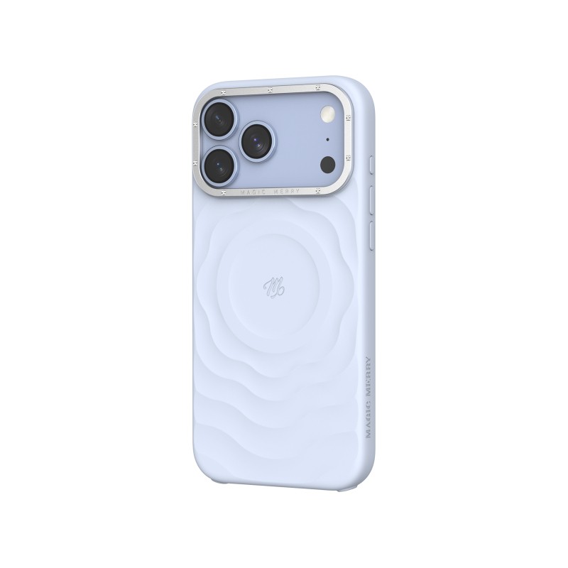 Apple iPhone 18 Pro Max Kılıf M-safe Şarj Özellikli Wiwu Magic Merry Blossom Drift Serisi Kapak - 10