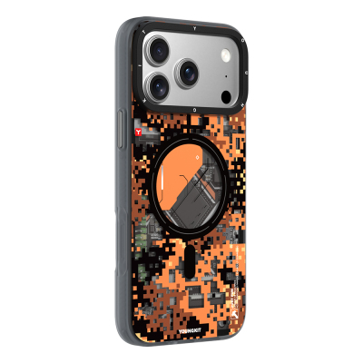Apple iPhone 18 Pro Max Kılıf M-Safe Şarj Özellikli Youngkit Camouflage Sykell Serisi Kapak - 9